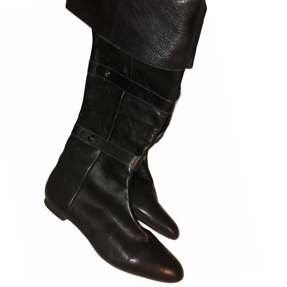 Isola  Black Genuine Leather Boots, Size 7